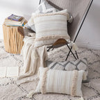 Housse de Coussin à Pompons style Bohème Nordique