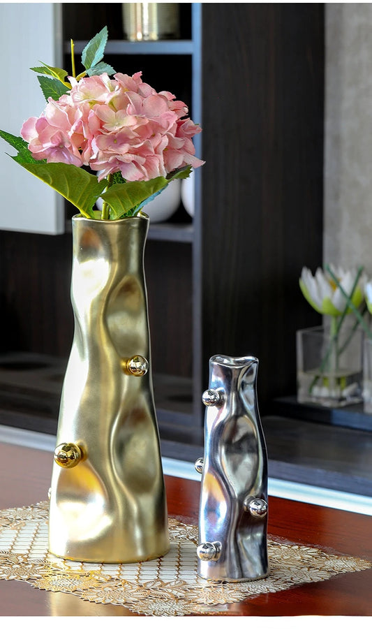 Vase en Résine Géométrique