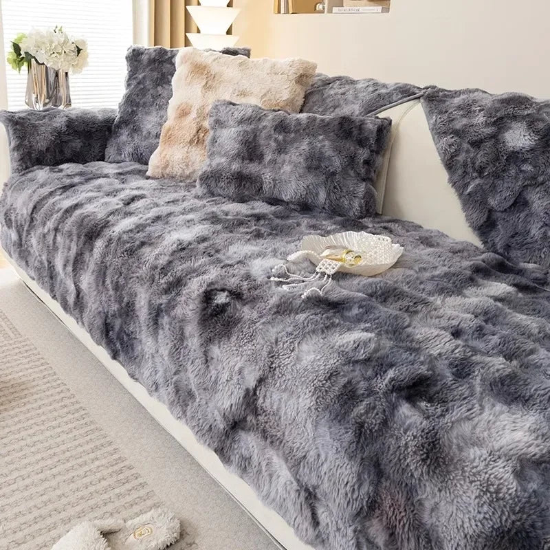 Housse de Canapé en Peluche