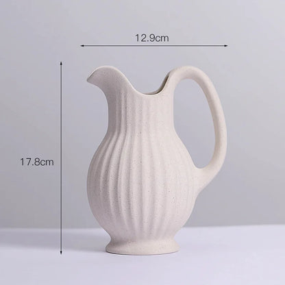 Vase en Céramique Blanc Design