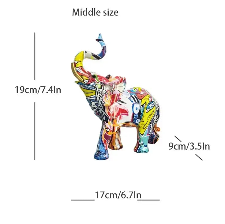 Sculpture Eléphant en Résine