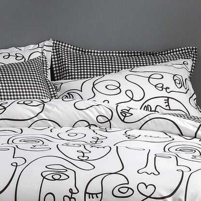 Parure Housse de Couette à Motif