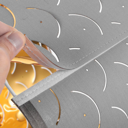 Abat Jour en Tissu Ondulé