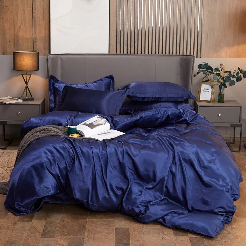 Parure Housse de Couette en Satin