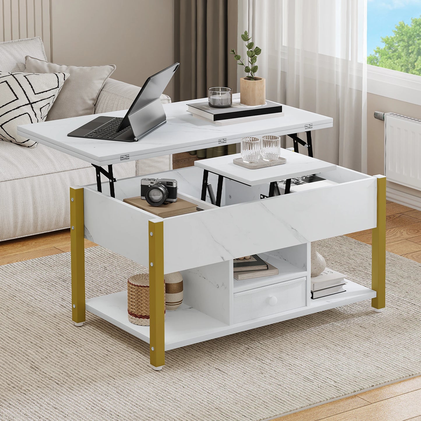 Rangement Table basse  4 en 1