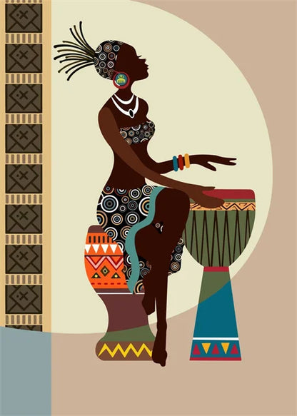 Tableau Moderne Art Africain