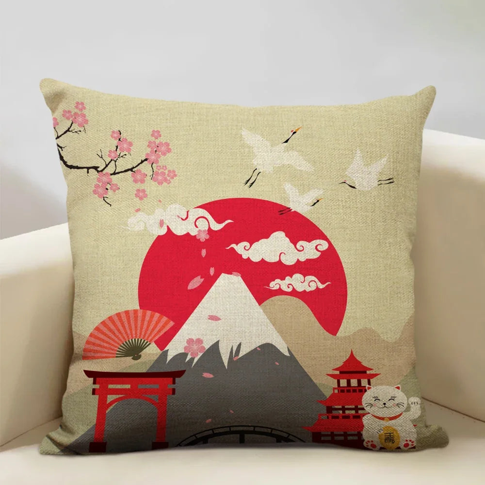 Housse de Coussin Japon