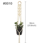 Macramé Mural Porte plantes - Paniers suspendus