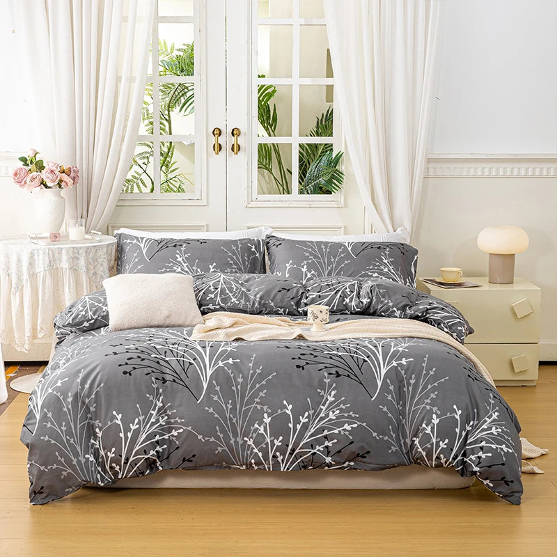 Parure Housse de Couette motif Floral