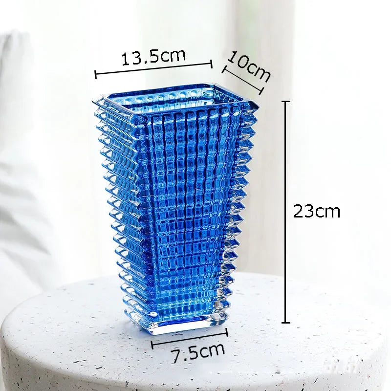 Vase en Cristal Transparent