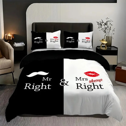 Parure Housse de Couette King Queen 3D