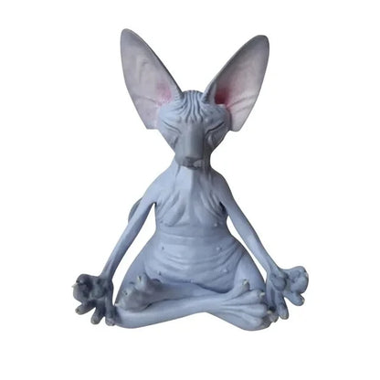 Figurine de Chat Sphynx Bouddha Décoration Intérieure