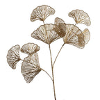 Fleur Artificielle Feuilles Dorées