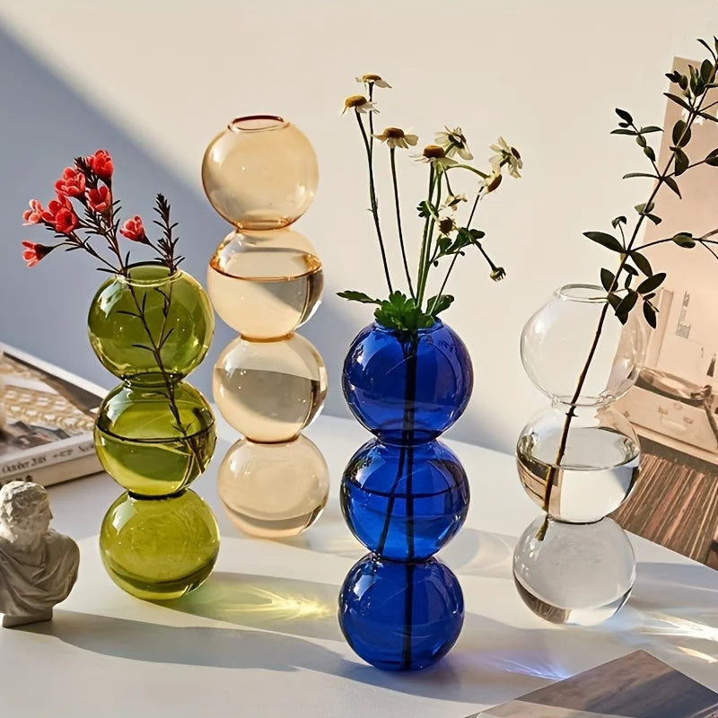 Vase en Verre à Bulles