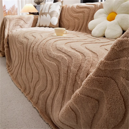 Housse de Canapé en Velours de Coton Confortable