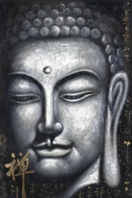 Tableau Moderne Bouddha Abstrait Coloré