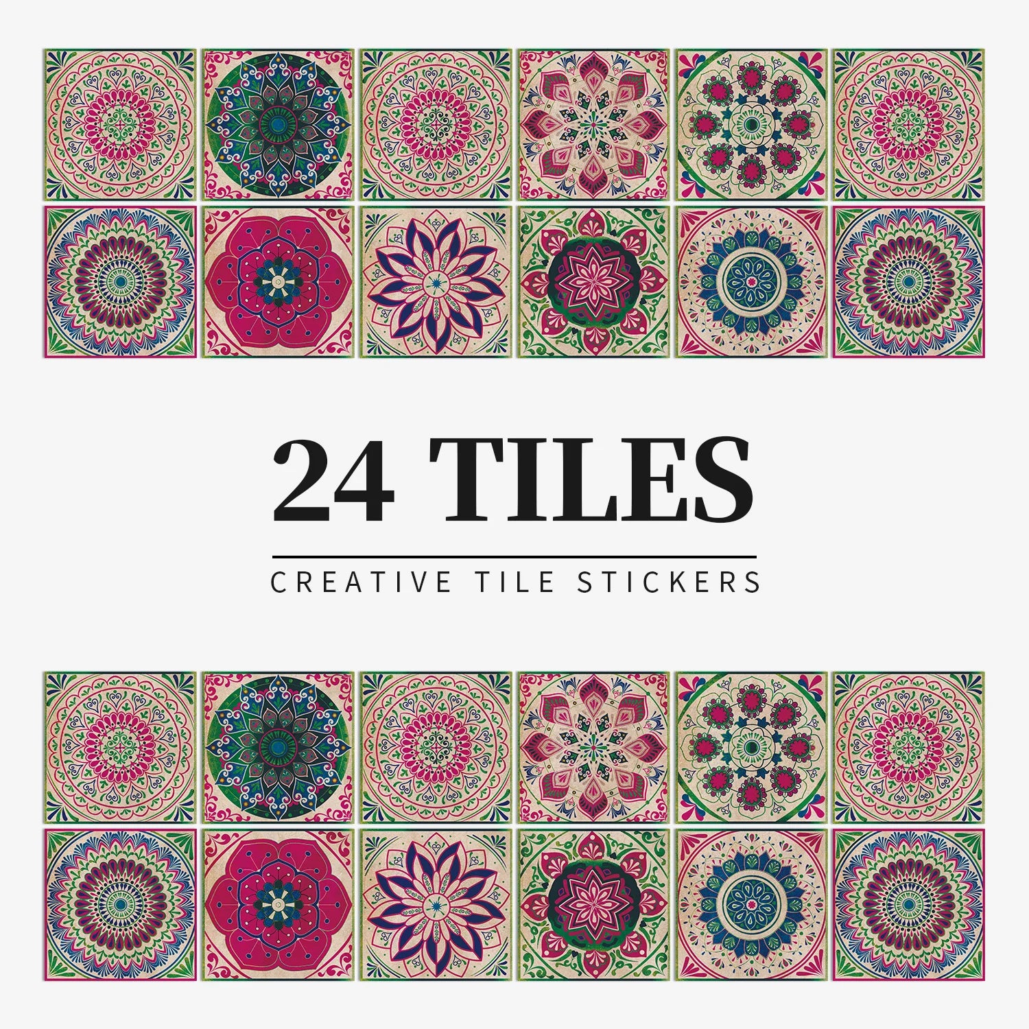 Autocollant Mural Effet carrelage