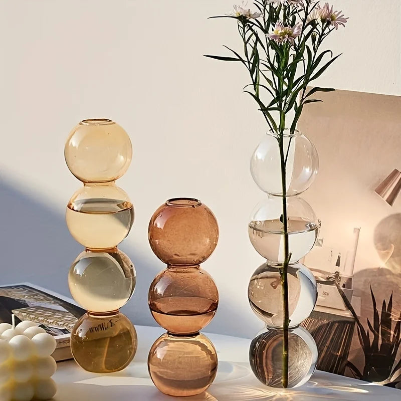 Vase en Verre à Bulles