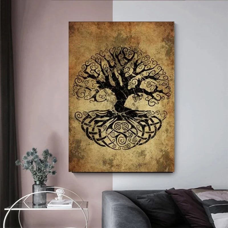 Tableau Moderne Art Arbre de Vie