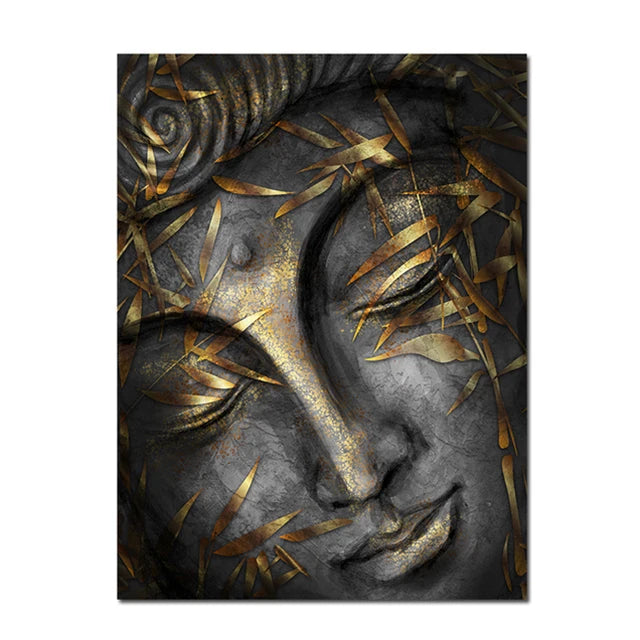 Tableau Moderne Bouddha Abstrait Coloré