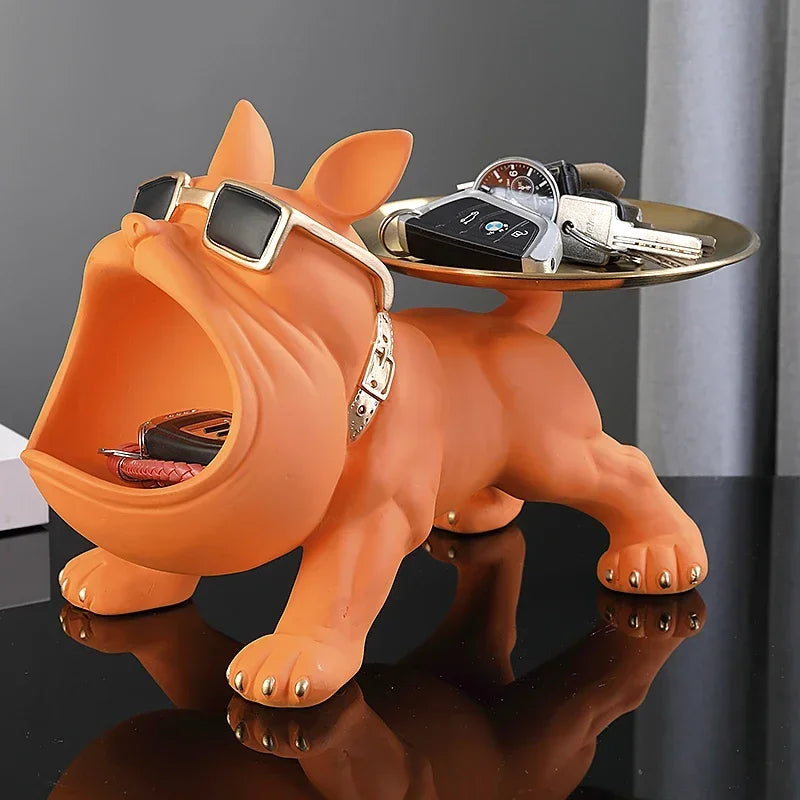 Figurine de Bouledogue Décoration Intérieure