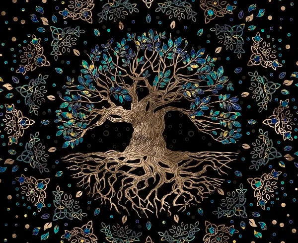 Tableau Moderne Art Arbre de Vie