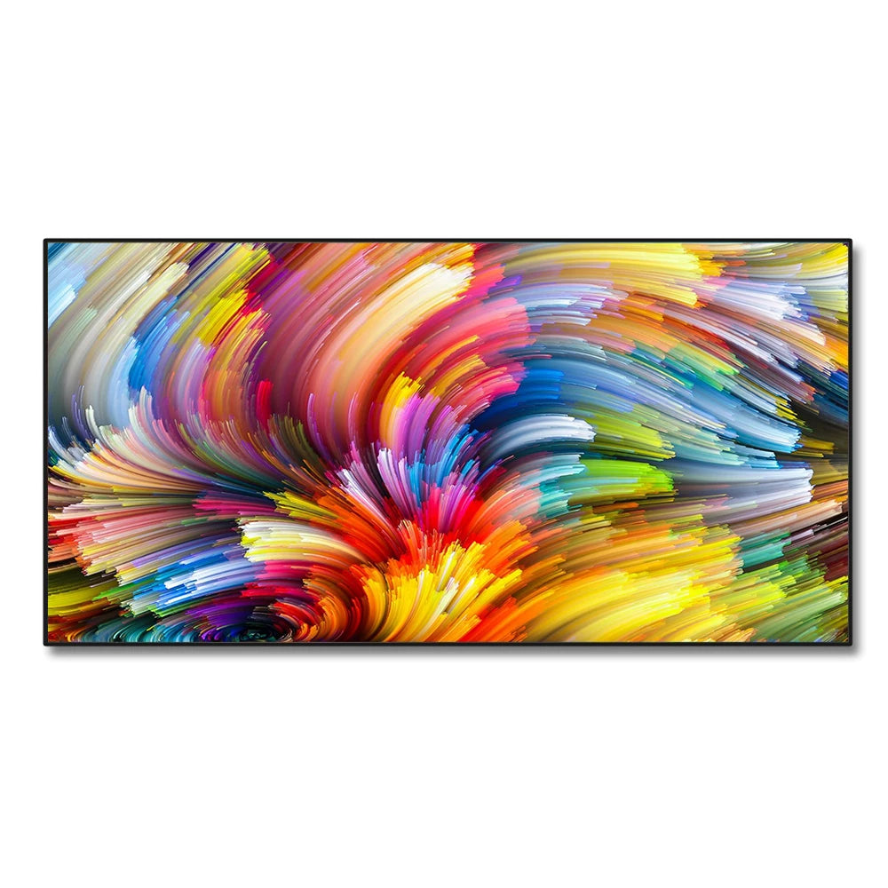 Tableau Moderne Peinture Abstraite Colorée Fleur