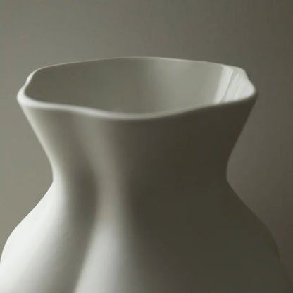 Vase en Céramique Blanc Corps Humain