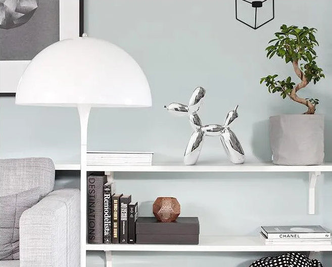 Sculpture de Chien Ballon en Résine