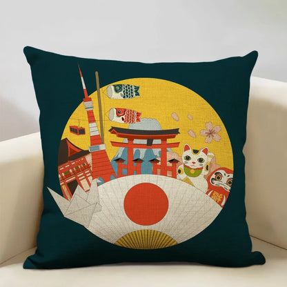 Housse de Coussin Japon