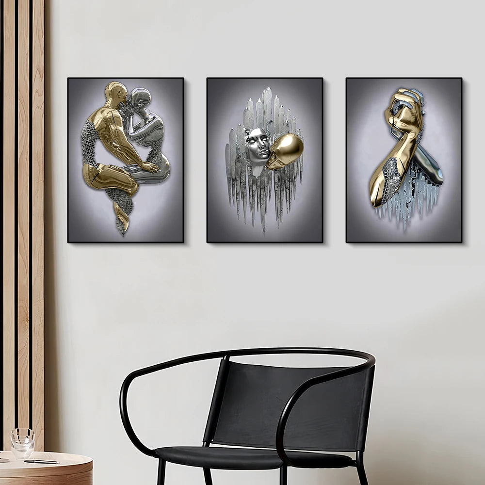 Tableau Moderne Art Design Couple