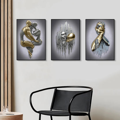 Tableau Moderne Art Design Couple