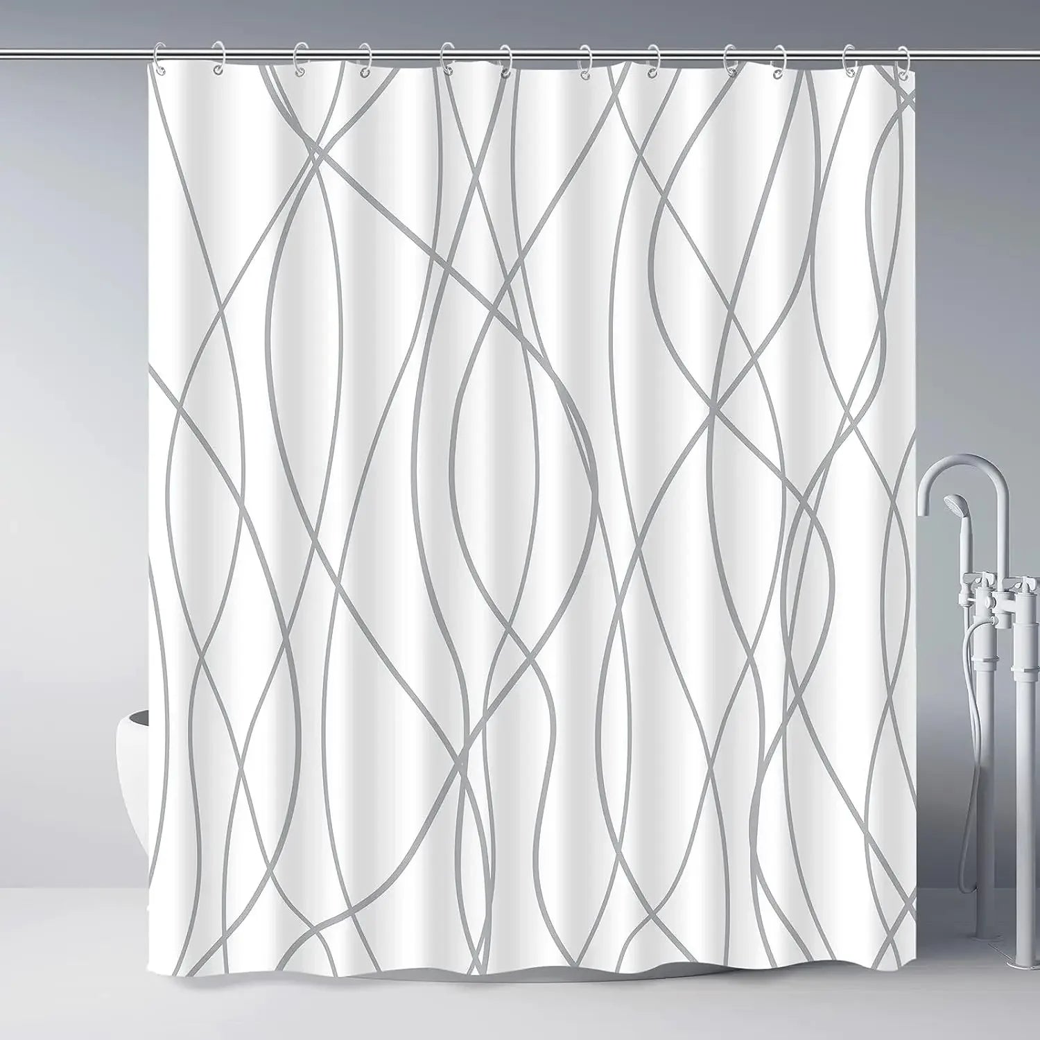 Rideau de Douche en Tissu