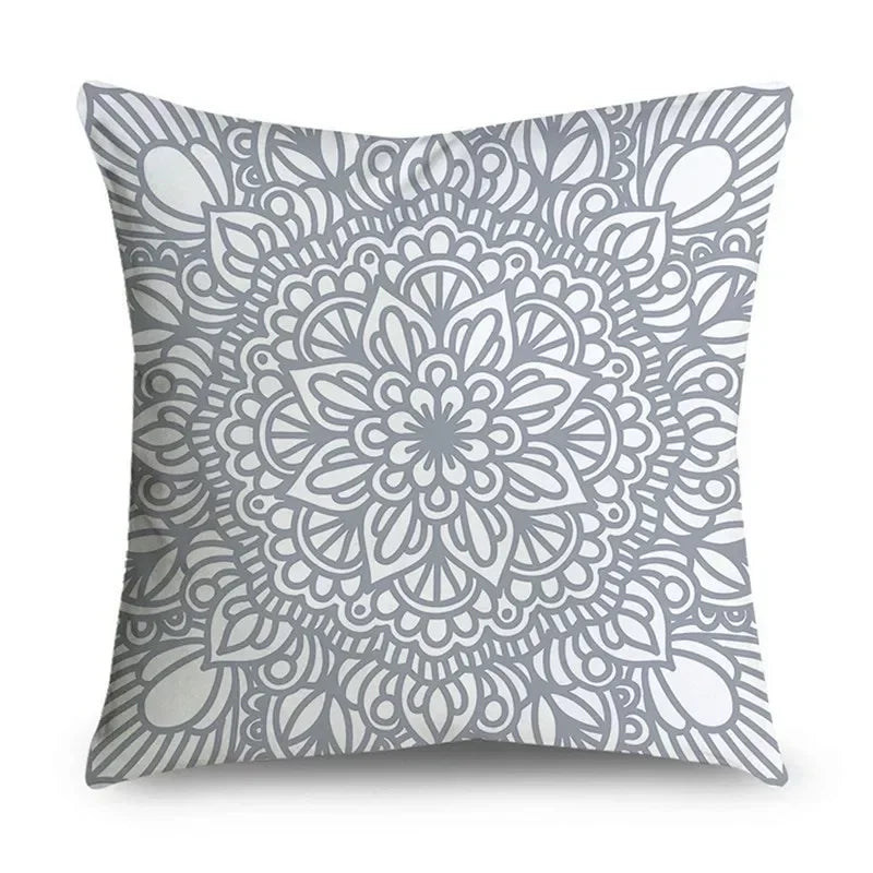 Housse de Coussin Décorative Gris
