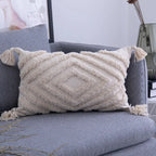 Housse de Coussin à Pompons style Bohème Nordique