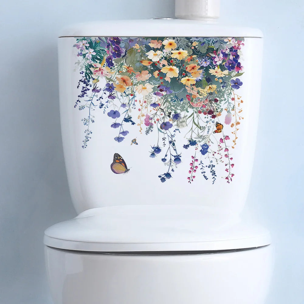 Autocollant Mural Plante WC