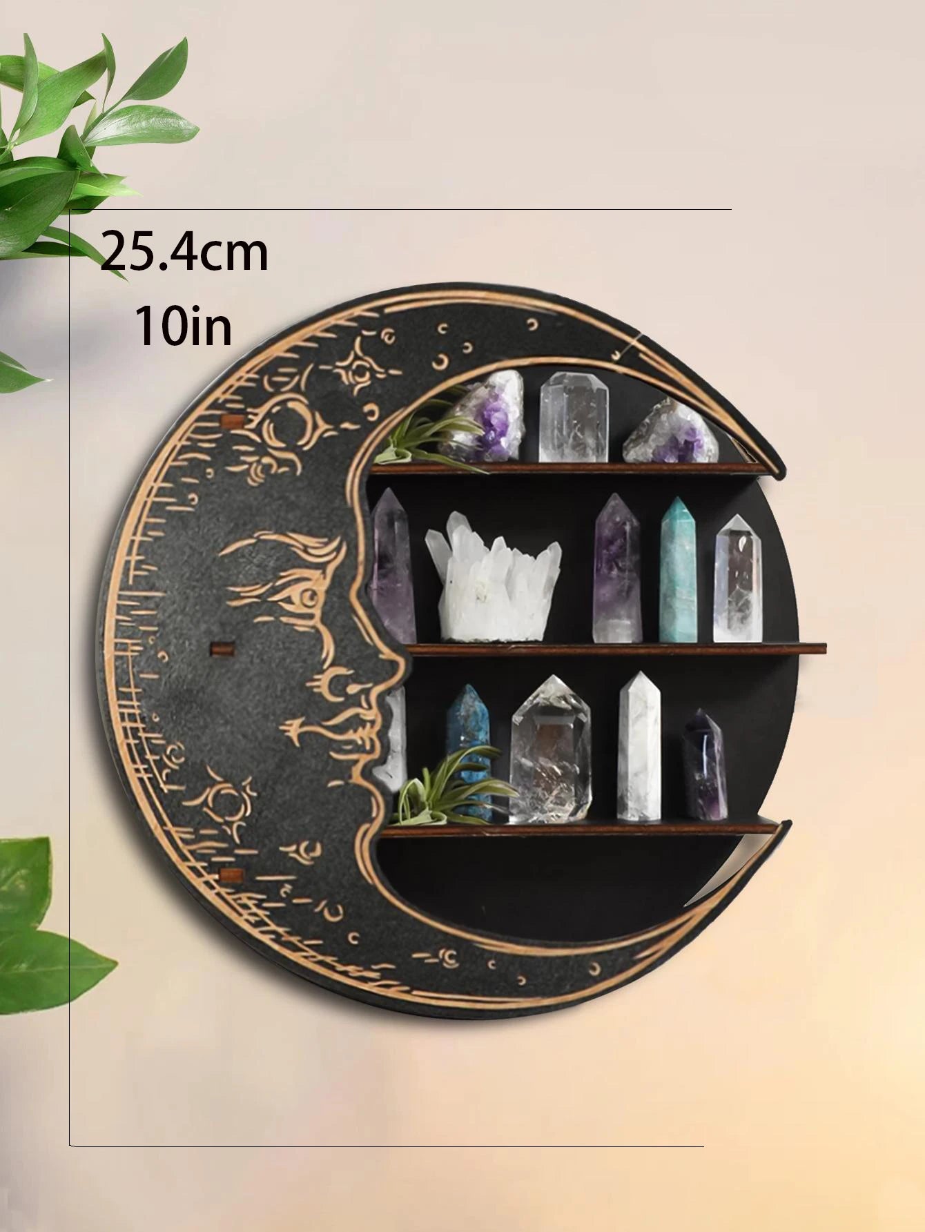 Étagère Murale Ronde en Bois