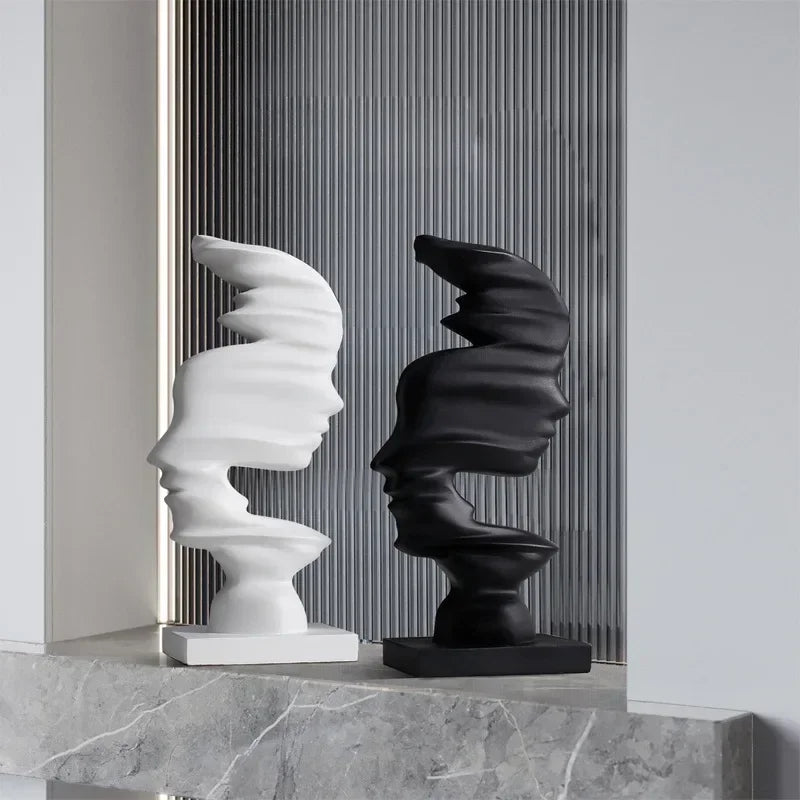 Sculpture abstrait en Résine