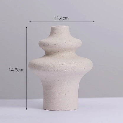 Vase en Céramique Blanc Design