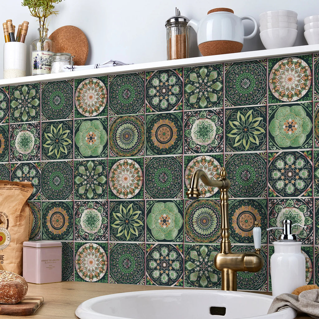 Autocollant Mural Effet carrelage