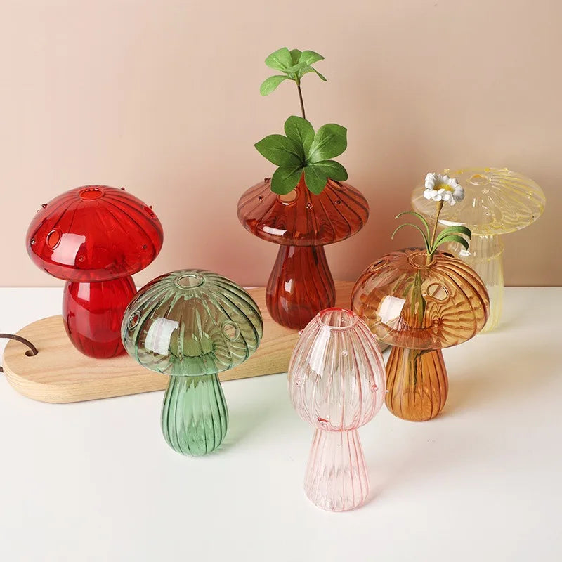 Vase en Verre en forme de Champignon