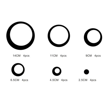 Miroir Décoratif Autocollant Rond