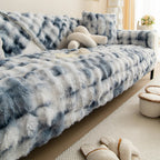 Housse de Canapé en Peluche de Fourrure