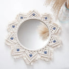 Miroir Décoratif bohème en Macramé