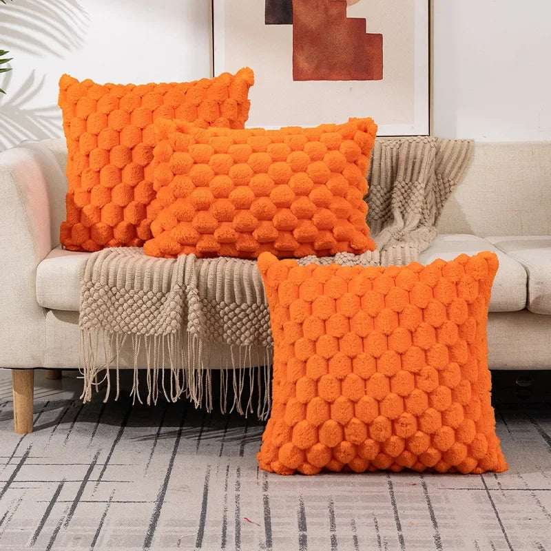 Housse de coussin flocon de neige en velours