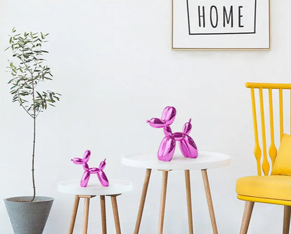 Sculpture de Chien Ballon en Résine