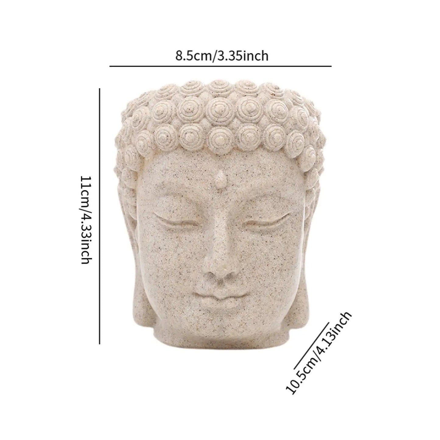 Pot de Fleurs Tête de Bouddha