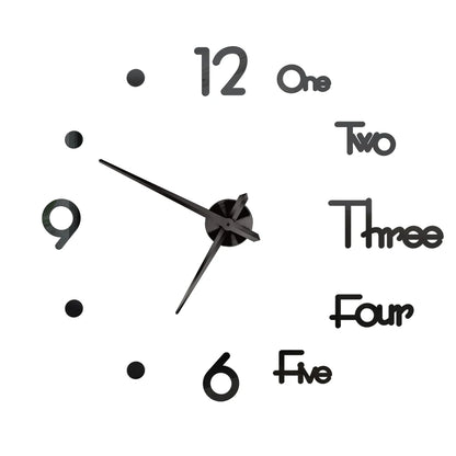 Grande Horloge Murale 3D