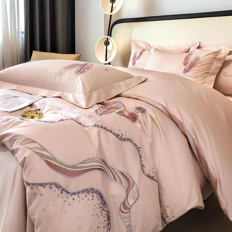 Parure de lit Brodée