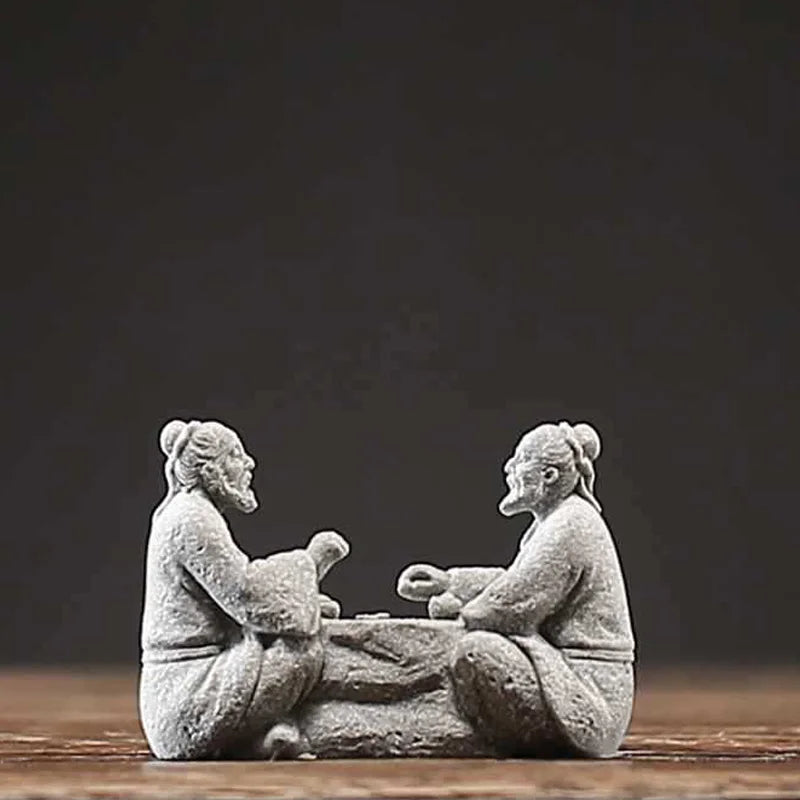 Figurines Miniatures d’Aînés Chinois